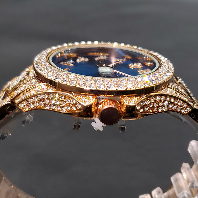 ICED OUT "ARABIC" UHR - ICERAIN JEWELRY