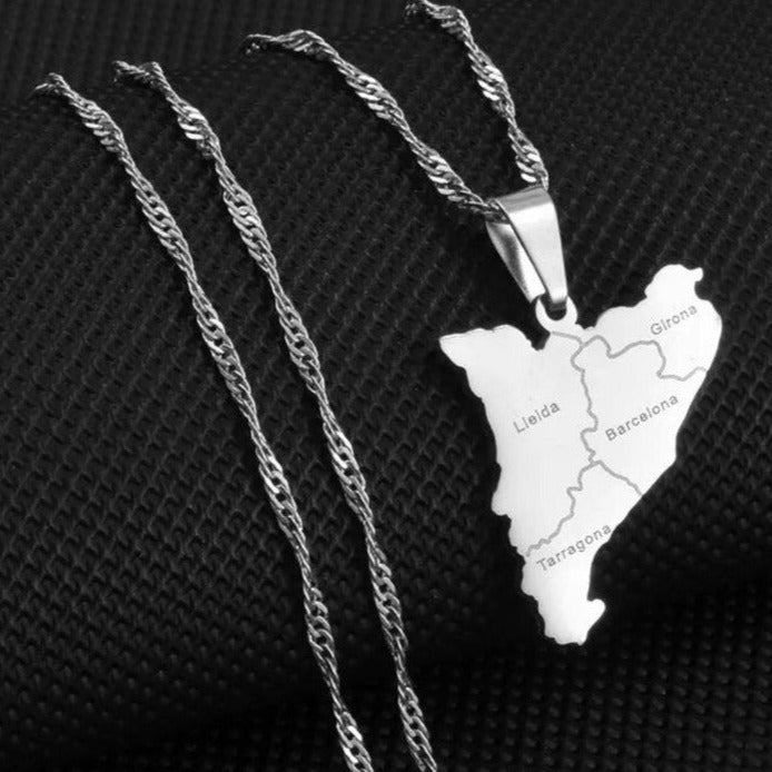 EDELSTAHL "SPAIN CATALONIA" LÄNDERKETTE - ICERAIN JEWELRY