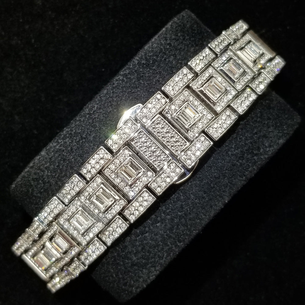 SALE | ICED OUT "SILVER PARAMONE" UHR - ICERAIN JEWELRY