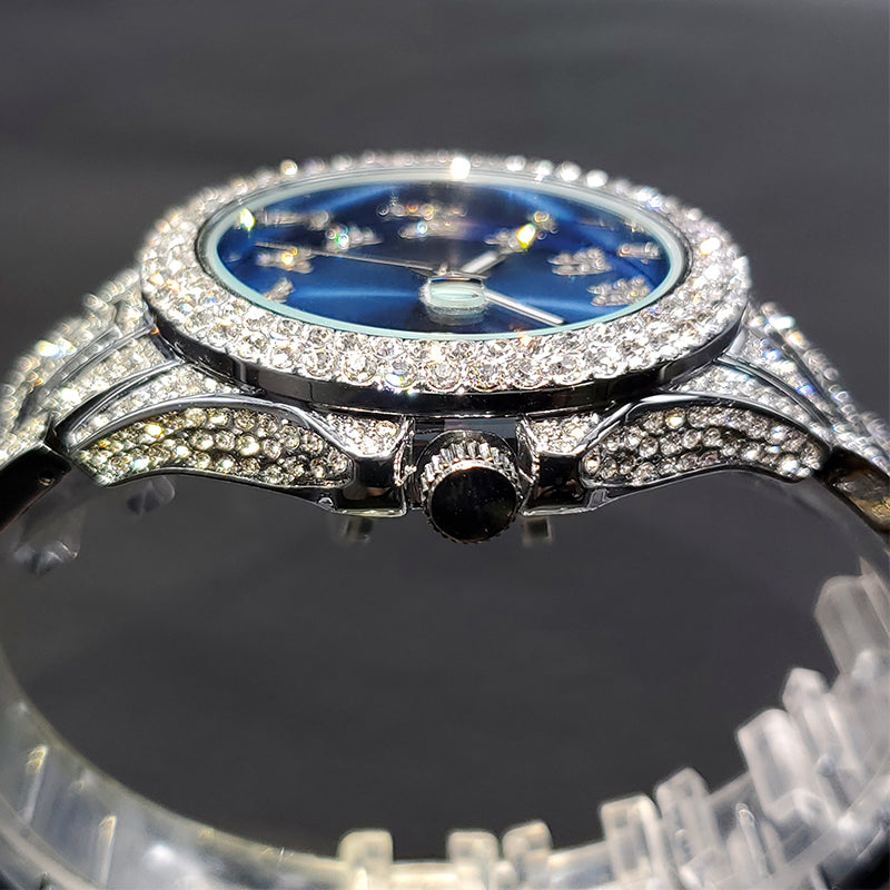ICED OUT "ARABIC" UHR - ICERAIN JEWELRY