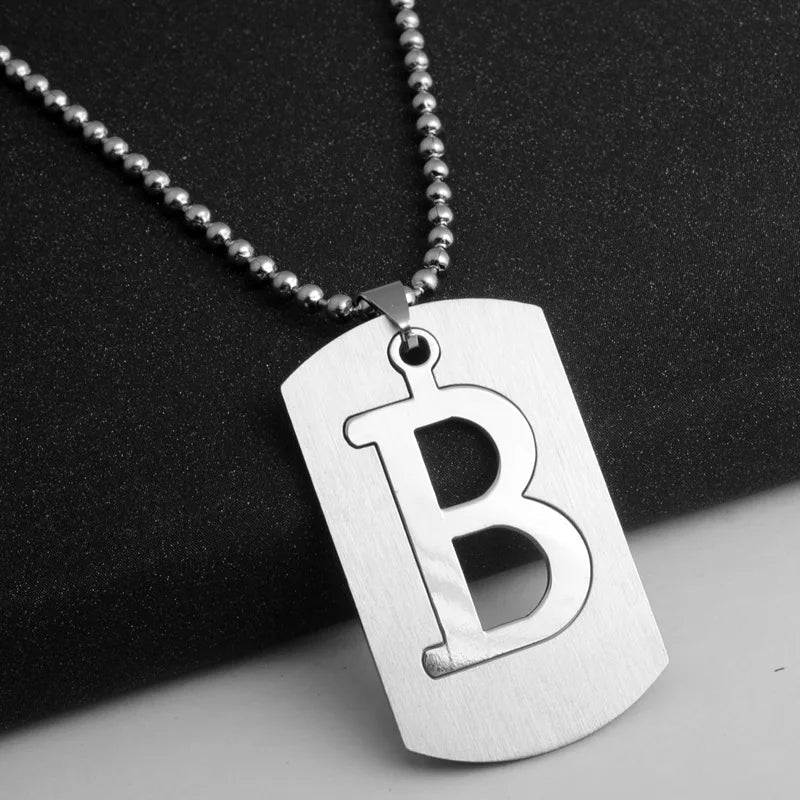 PERSONALISIERTE EDELSTAHL ANFANGSBUCHSTABEN "ULISA" KETTE - ICERAIN JEWELRY