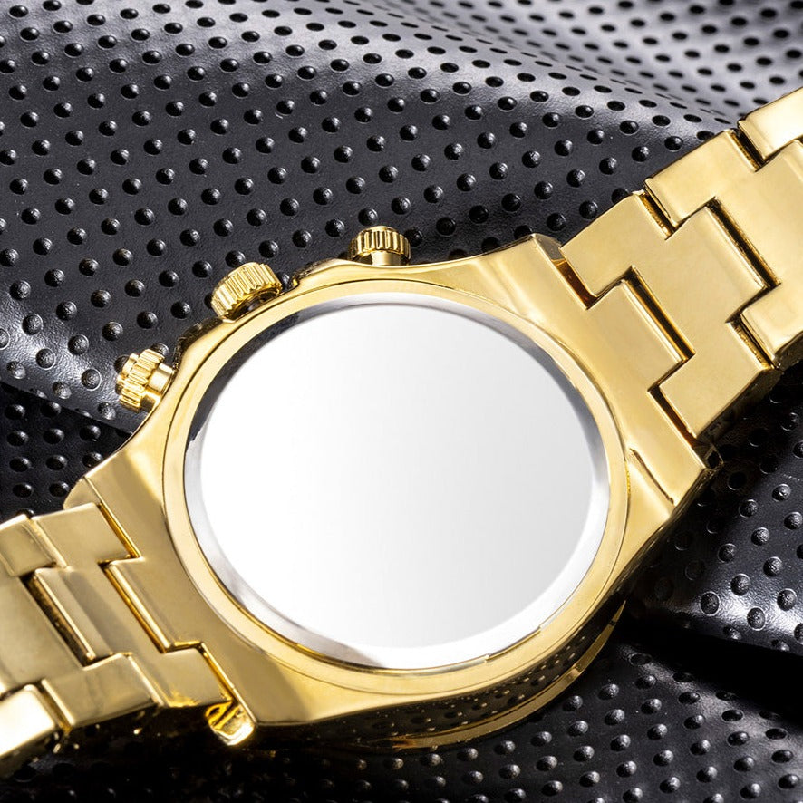 SALE | ICED OUT "GOLD SOLLINI" UHR - ICERAIN JEWELRY