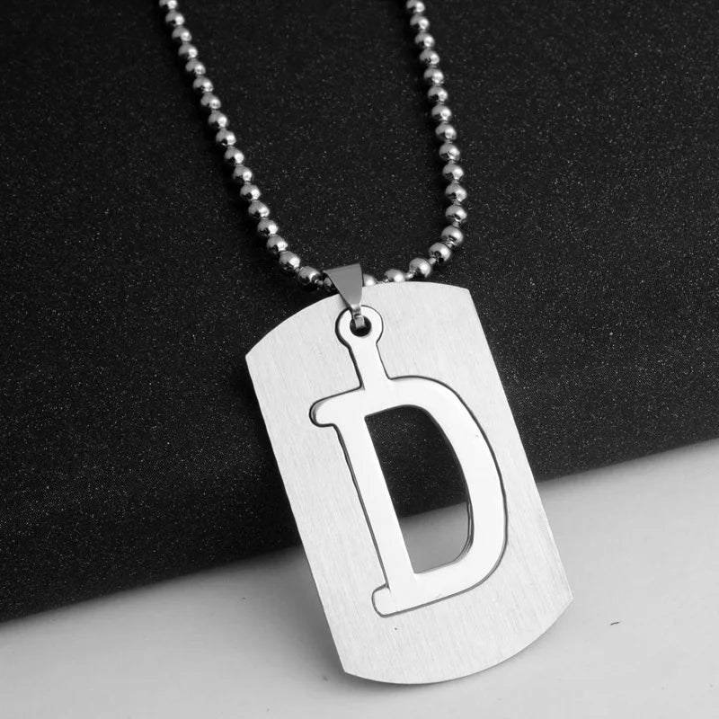 PERSONALISIERTE EDELSTAHL ANFANGSBUCHSTABEN "ULISA" KETTE - ICERAIN JEWELRY