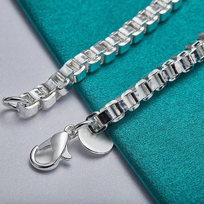 925S SILVER 3MM "BOX" ARMBAND - ICERAIN JEWELRY