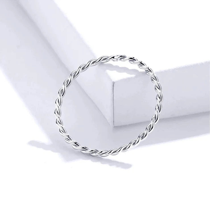 925S SILVER "ROPE" RING - ICERAIN JEWELRY