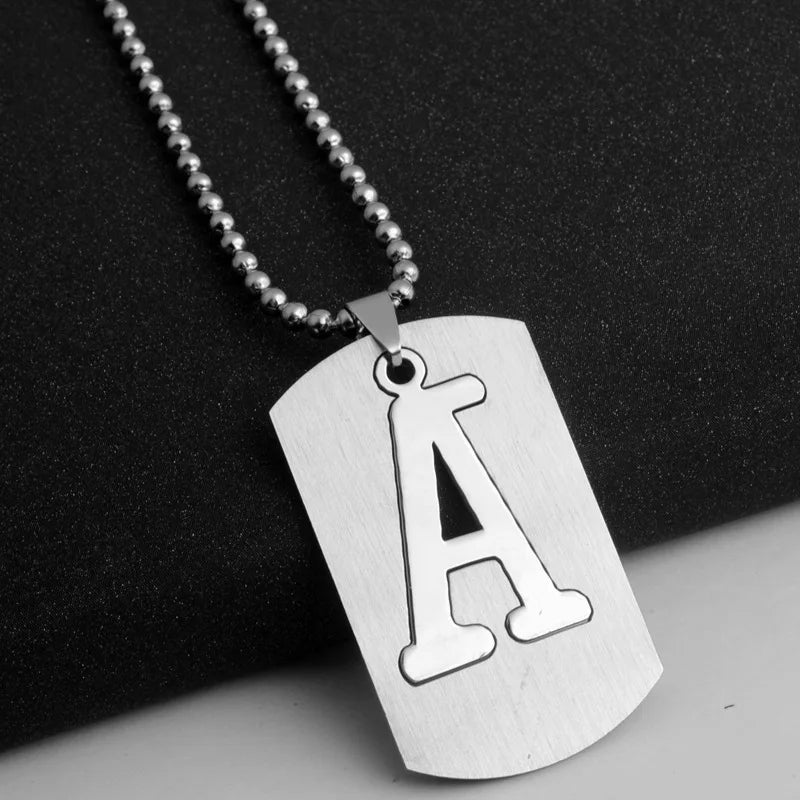 PERSONALISIERTE EDELSTAHL ANFANGSBUCHSTABEN "ULISA" KETTE - ICERAIN JEWELRY