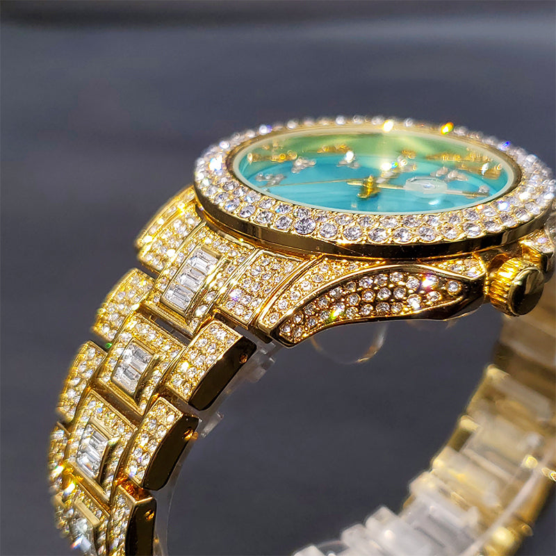 ICED OUT "ARABIC" UHR - ICERAIN JEWELRY