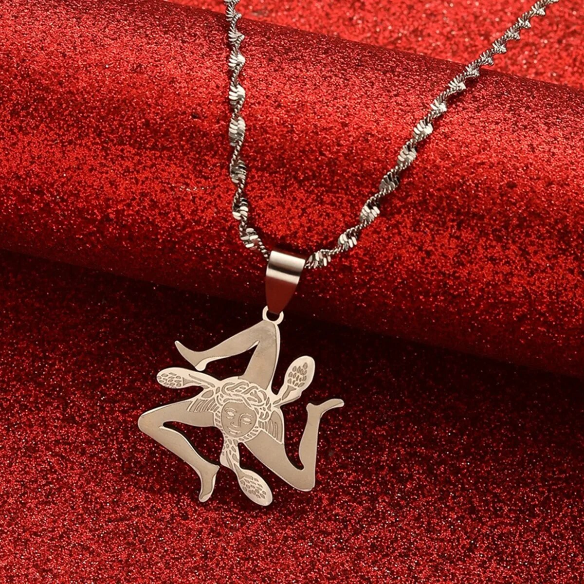 EDELSTAHL "ITALY SICILIA V2" LÄNDERKETTE - ICERAIN JEWELRY