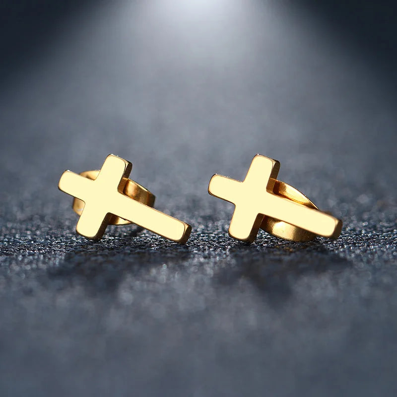 EDELSTAHL "CROSS V3" OHRRINGE - ICERAIN JEWELRY