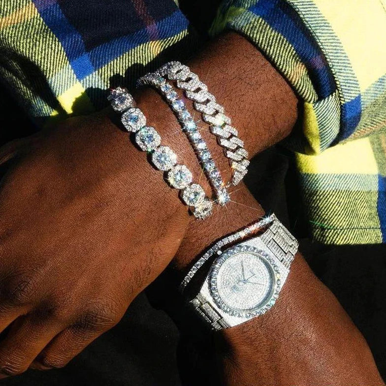 ICED OUT 8MM "CHARM" ARMBAND - ICERAIN JEWELRY