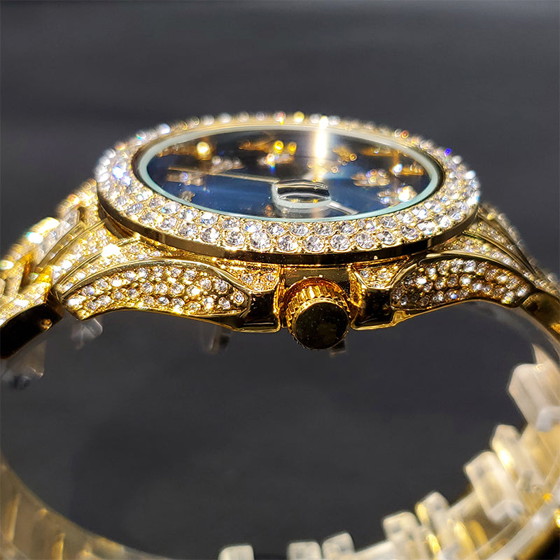 ICED OUT "ARABIC" UHR - ICERAIN JEWELRY