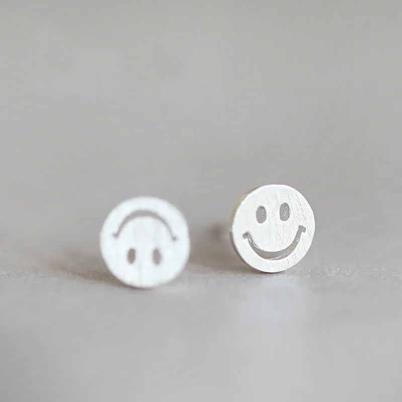 925S SILVER "SMILEY" OHRRINGE - ICERAIN JEWELRY