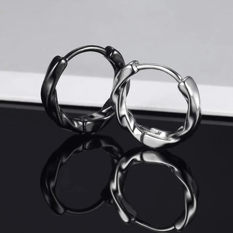 925S SILVER "SILVER WAVE" OHRRINGE - ICERAIN JEWELRY