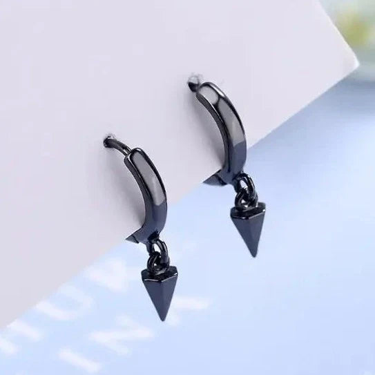 925S SILVER "BLACK PUNK" OHRRINGE - ICERAIN JEWELRY