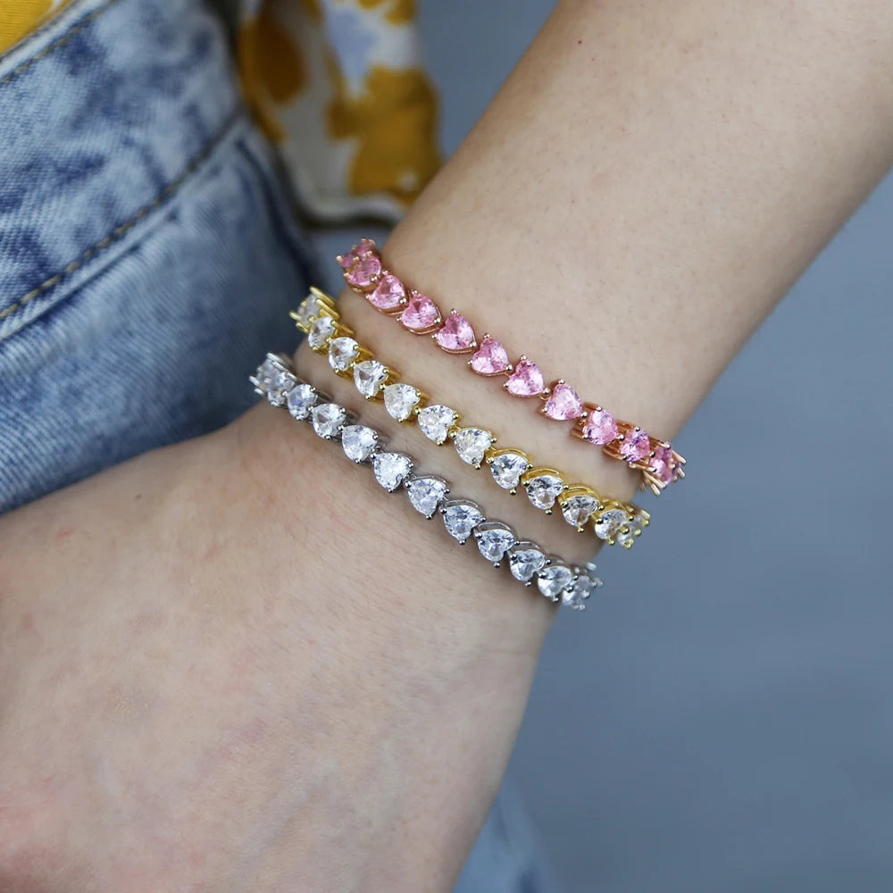 ICED OUT "HEART" ARMBAND - ICERAIN JEWELRY