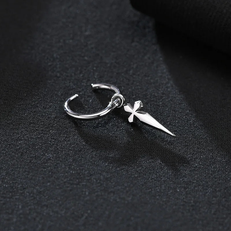 EDELSTAHL "CROSS V5" OHRRINGE - ICERAIN JEWELRY
