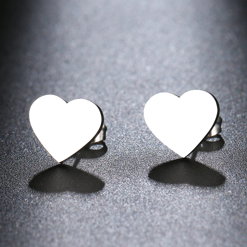 EDELSTAHL "HEART" OHRRINGE - ICERAIN JEWELRY