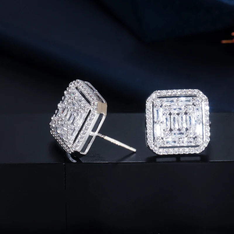ICED OUT "SILVER PHANTASTICO" OHRRINGE - ICERAIN JEWELRY