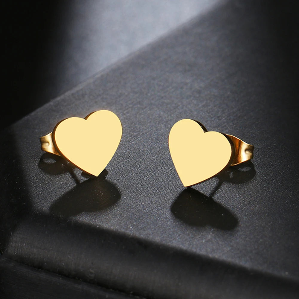 EDELSTAHL "HEART" OHRRINGE - ICERAIN JEWELRY