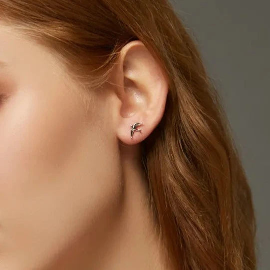 925S SILVER "BIRD" OHRRINGE - ICERAIN JEWELRY