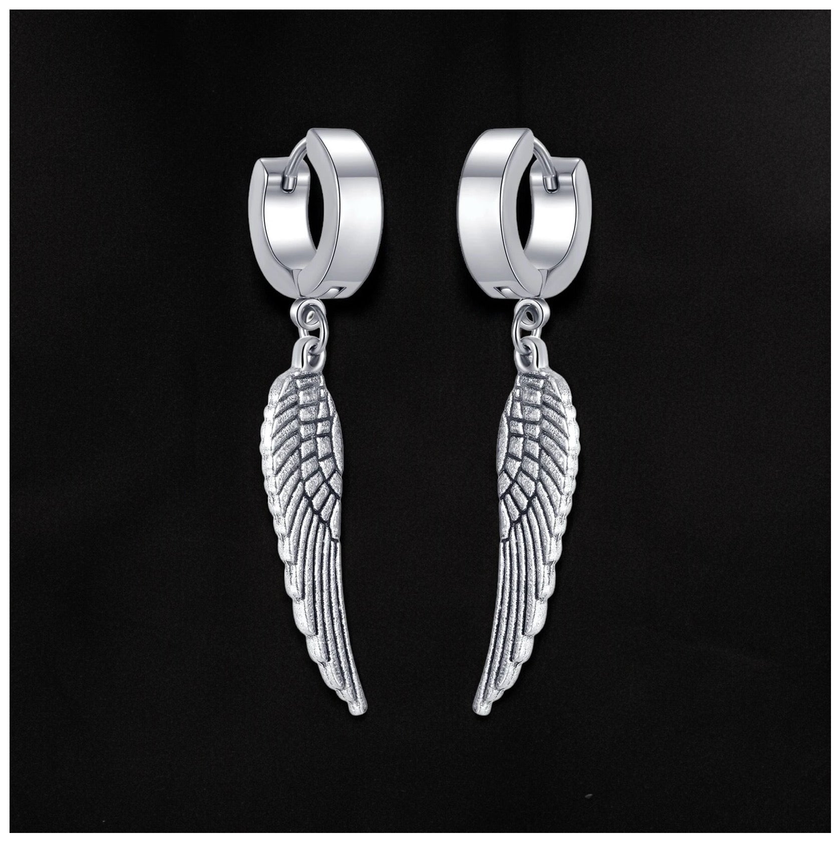 EDELSTAHL "ANGELWINGS" OHRRINGE - ICERAIN JEWELRY