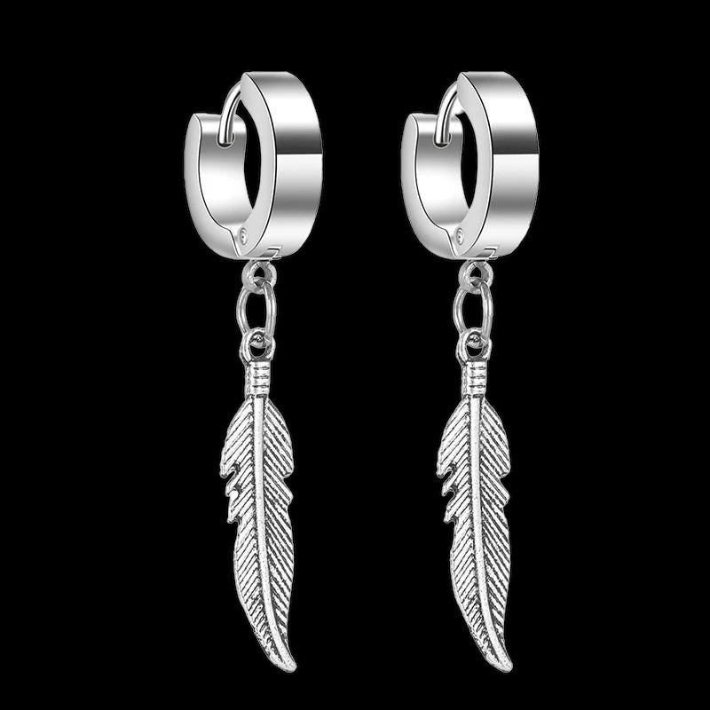 EDELSTAHL "SILVER PIUMA" OHRRINGE - ICERAIN JEWELRY