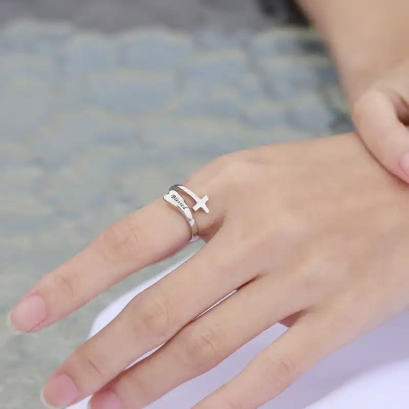 925S SILVER "BLESSED" RING - ICERAIN JEWELRY