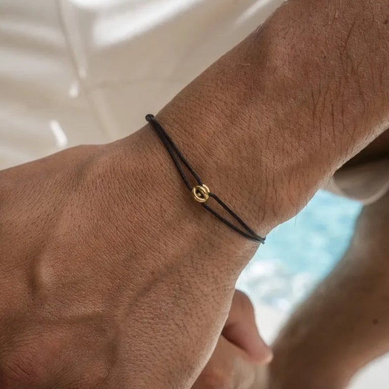 STOFF/EDELSTAHL "TRICOLOR" ARMBAND - ICERAIN JEWELRY