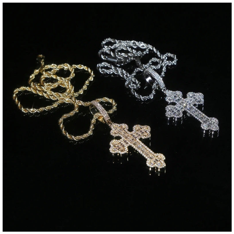 ICED OUT "CROSS V2" KETTE - ICERAIN JEWELRY