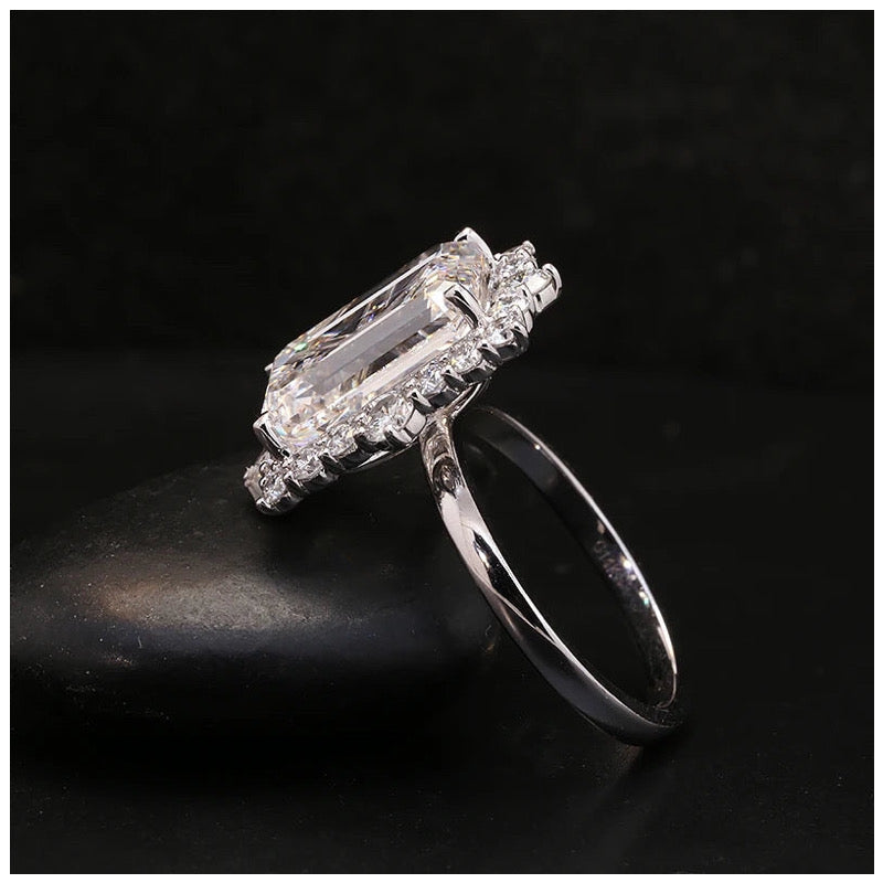 ICED OUT MOISSANITE "DIAMOND" WEISSGOLD 925S SILVER RING - ICERAIN JEWELRY