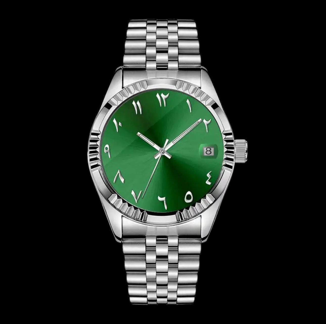 EDELSTAHL AUTOMATIK "ARABIC" UHR - ICERAIN JEWELRY