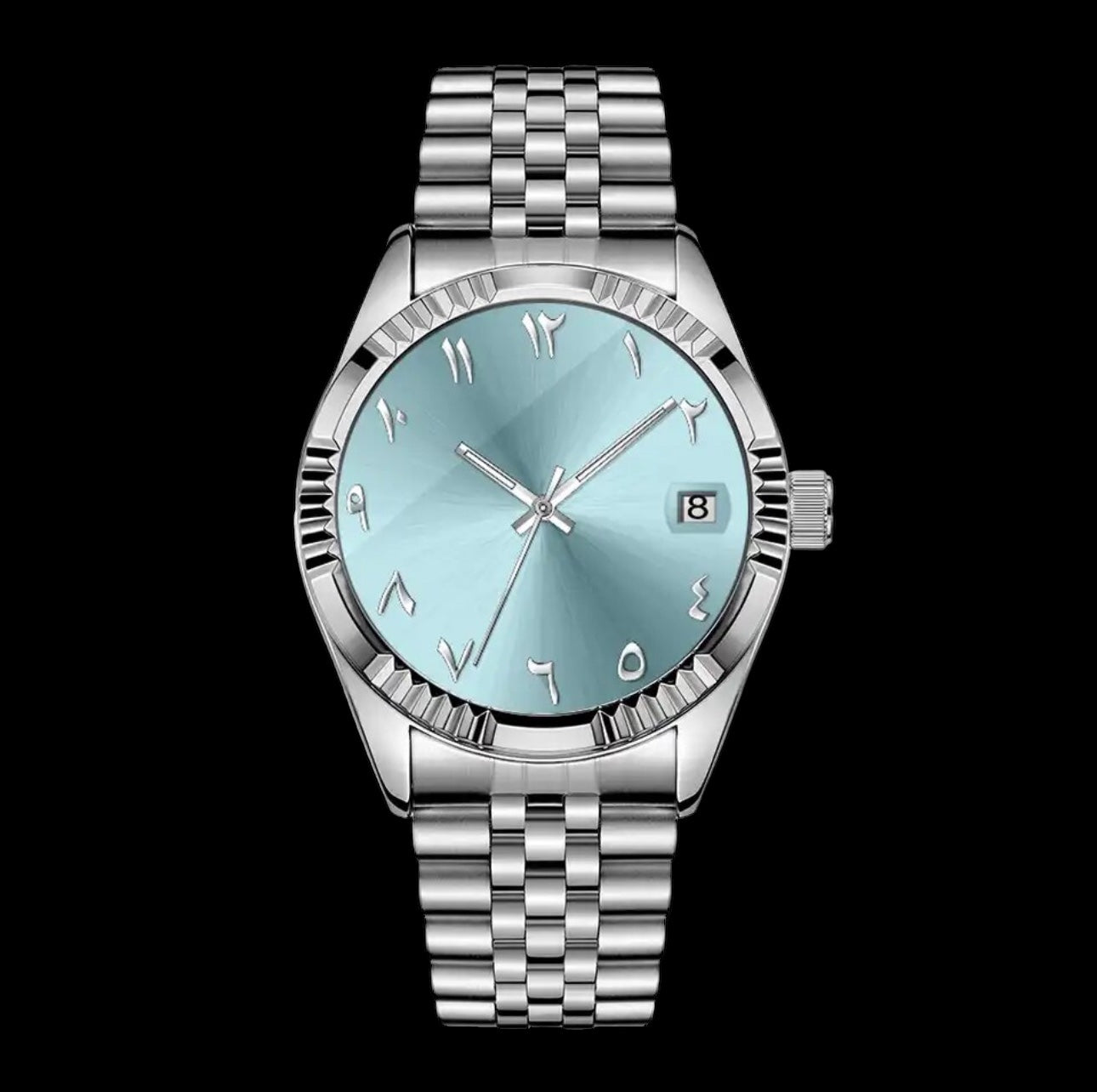 EDELSTAHL AUTOMATIK "ARABIC" UHR - ICERAIN JEWELRY