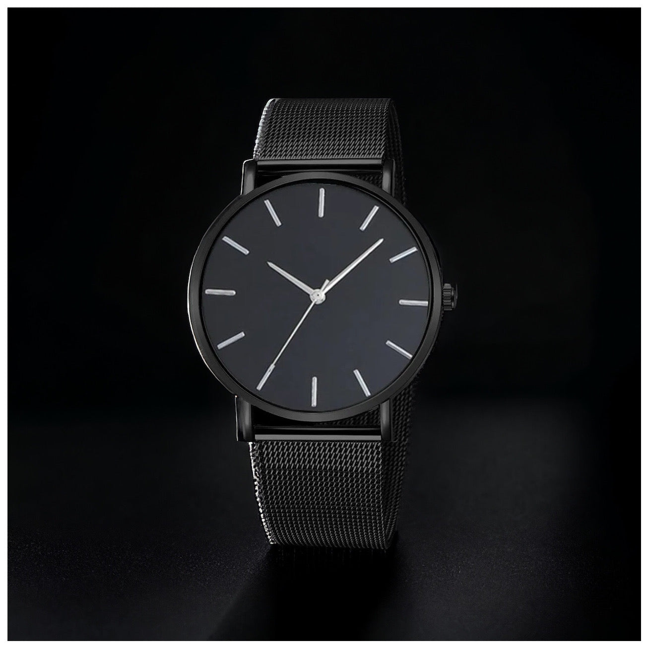 EDELSTAHL "THINMATIC" UHR - ICERAIN JEWELRY