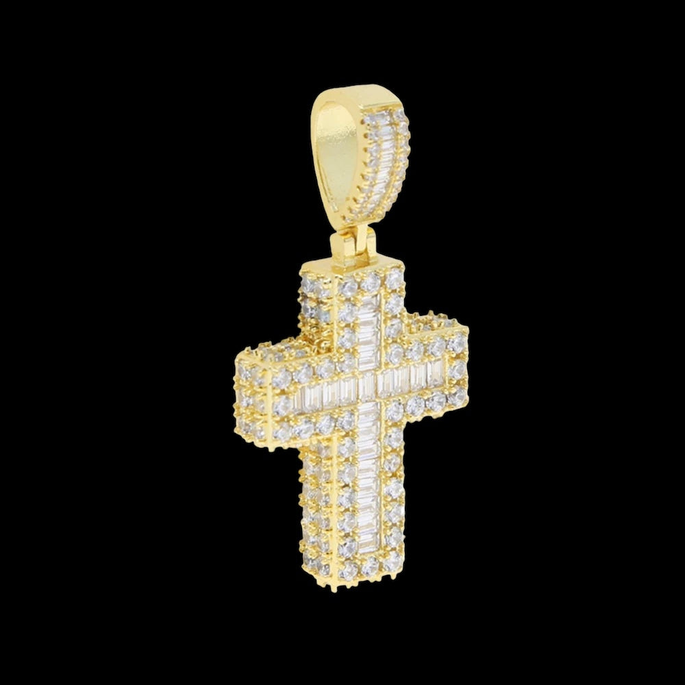 ICED OUT "CROSS V5" KETTE - ICERAIN JEWELRY