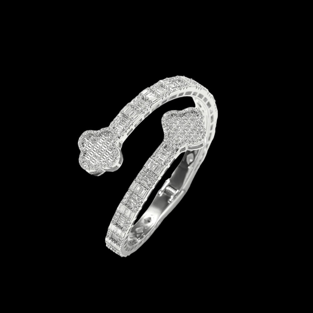 ICED OUT "CLOVER" ARMREIF - ICERAIN JEWELRY
