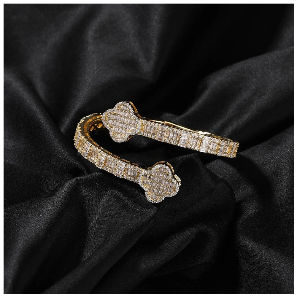 ICED OUT "CLOVER" ARMREIF - ICERAIN JEWELRY