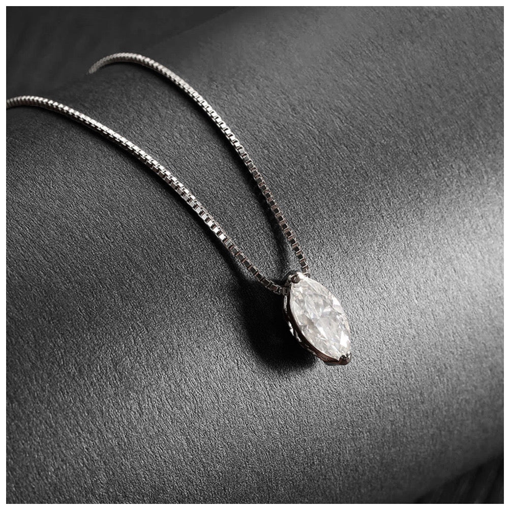 ICED OUT MOISSANITE "CLASSIC EYE" WEISSGOLD 925S SILVER KETTE - ICERAIN JEWELRY