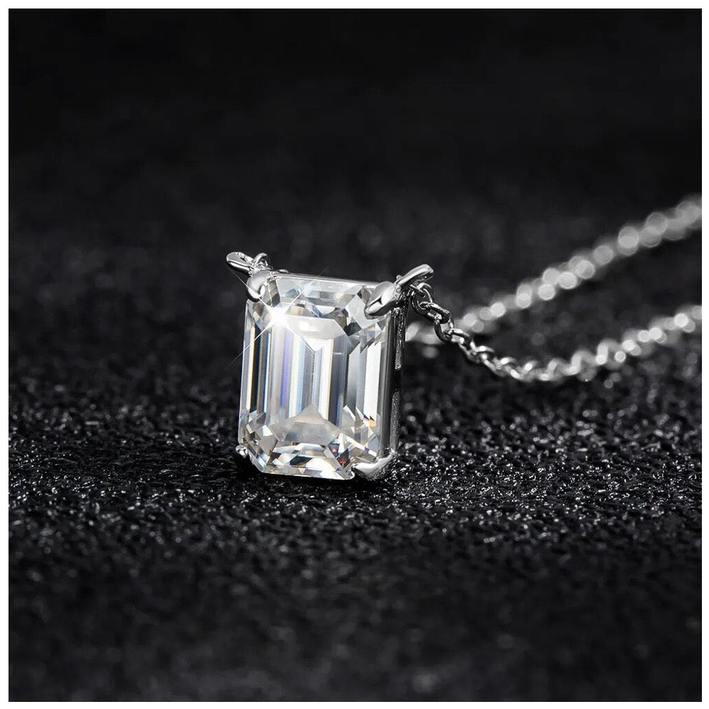 ICED OUT MOISSANITE "PSOLARIM" WEISSGOLD 925S SILVER KETTE - ICERAIN JEWELRY