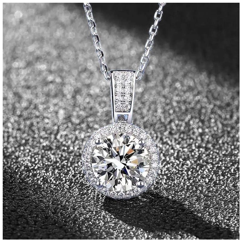 ICED OUT MOISSANITE "BLISS" WEISSGOLD 925S SILVER KETTE - ICERAIN JEWELRY
