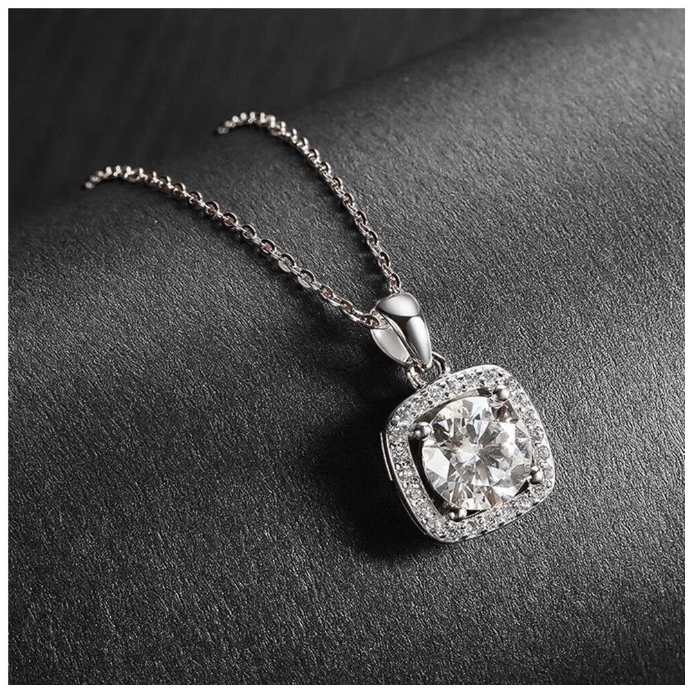 ICED OUT MOISSANITE "SPARKLING" WEISSGOLD 925S SILVER KETTE - ICERAIN JEWELRY
