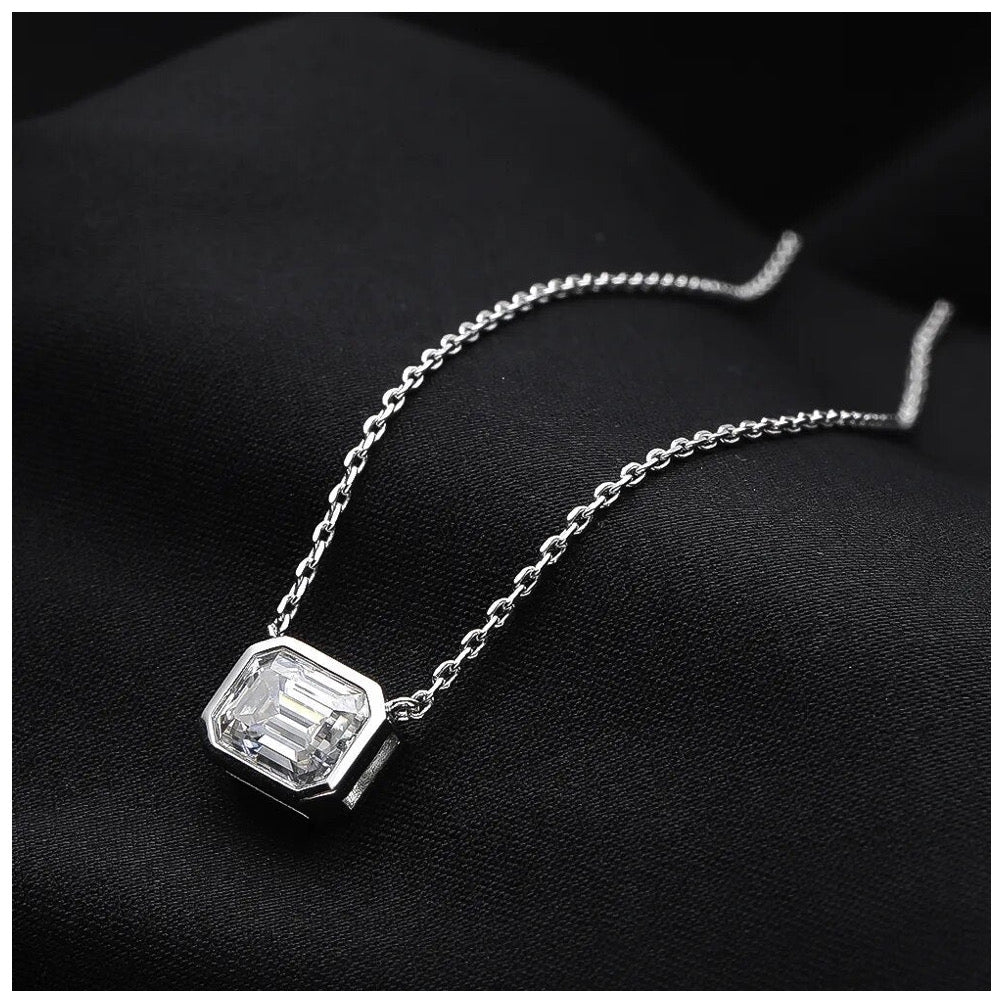 ICED OUT MOISSANITE "SWARAMI" WEISSGOLD 925S SILVER KETTE - ICERAIN JEWELRY