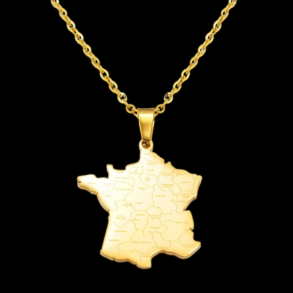 EDELSTAHL "FRANCE V2" LÄNDERKETTE - ICERAIN JEWELRY