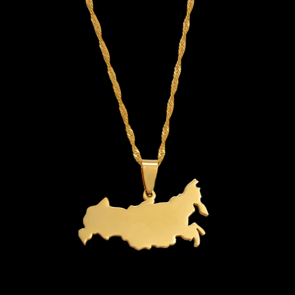EDELSTAHL "RUSSIA V2" LÄNDERKETTE - ICERAIN JEWELRY