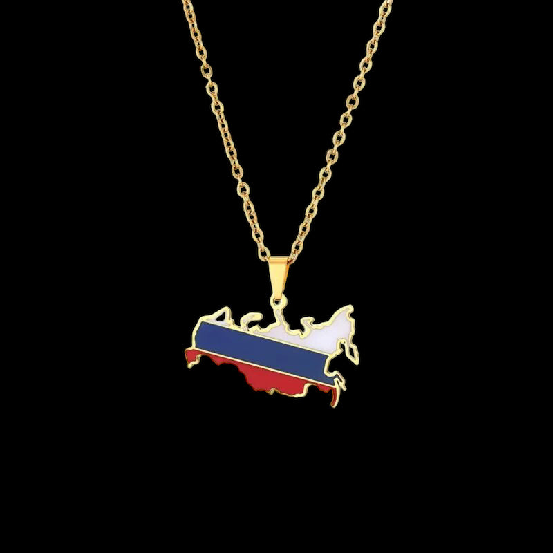 EDELSTAHL "RUSSIA" LÄNDERKETTE - ICERAIN JEWELRY