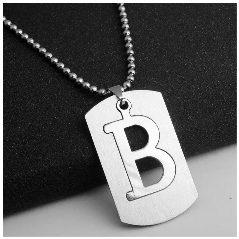 PERSONALISIERTE EDELSTAHL ANFANGSBUCHSTABEN "ULISA" KETTE - ICERAIN JEWELRY