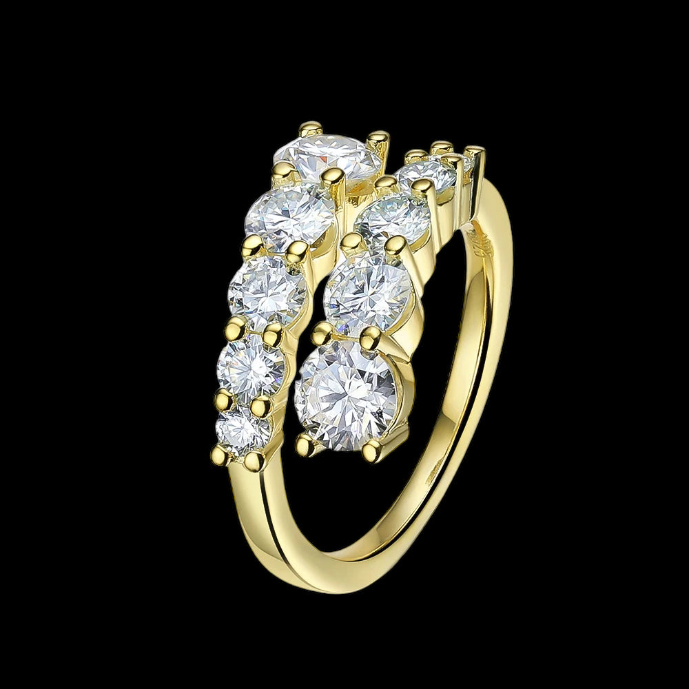 ICED OUT MOISSANITE "ARIA" WEISSGOLD 925S SILVER RING - ICERAIN JEWELRY