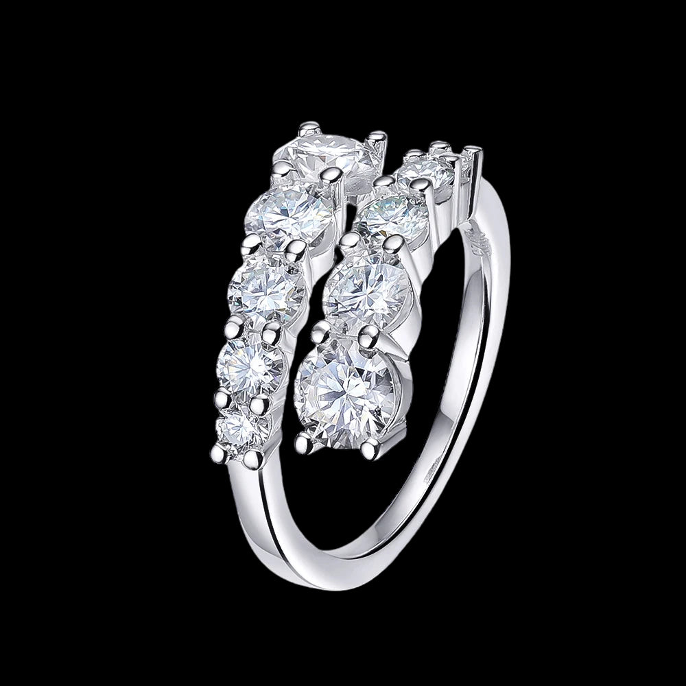 ICED OUT MOISSANITE "ARIA" WEISSGOLD 925S SILVER RING - ICERAIN JEWELRY