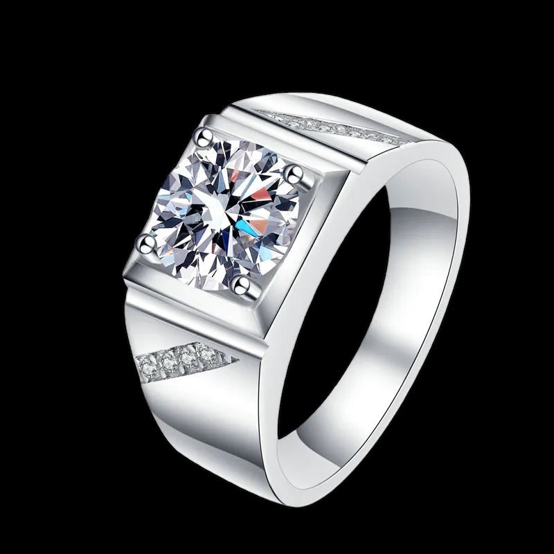 ICED OUT MOISSANITE "BRIDAL" WEISSGOLD 925S SILVER RING - ICERAIN JEWELRY