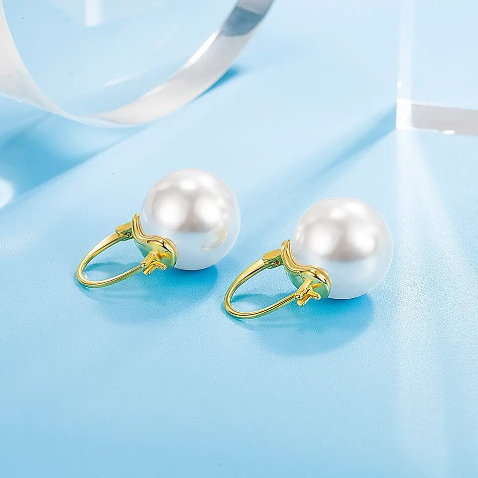 925S SILVER "PEARL" OHRRINGE - ICERAIN JEWELRY