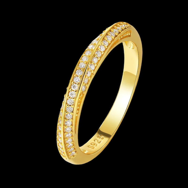 ICED OUT MOISSANITE "ETERNITY" WEISSGOLD 925S SILVER RING - ICERAIN JEWELRY
